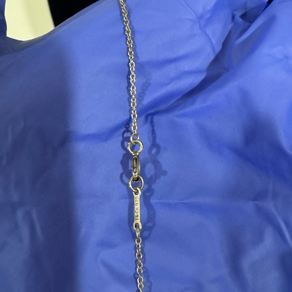 Tiffany & Co. 925 sterling Silver Open Heart Necklace - Picture 3 of 6